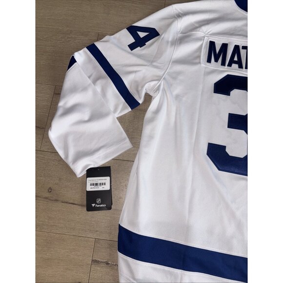 NEW Fanatics Auston Matthews Toronto Maple Leafs Breakaway Jersey 2XL NWT White - Picture 8 of 9